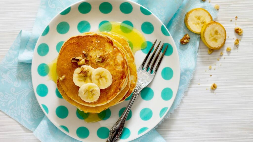 panqueca de banana com aveia