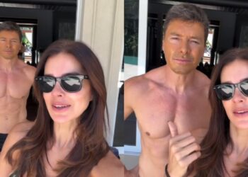 Rodrigo Faro erra filtro solar da esposa e mancha o rosto