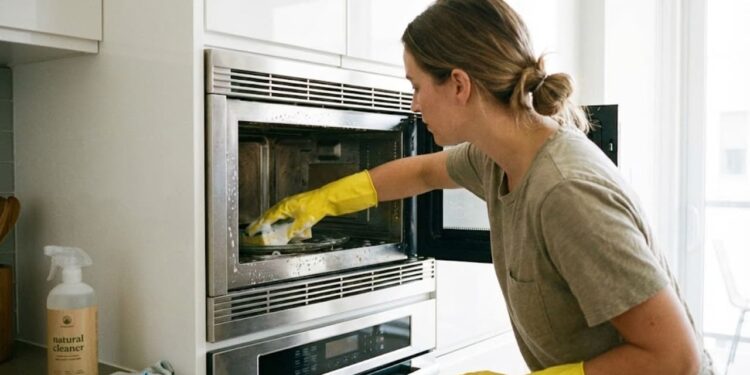 limpeza no micro-onda