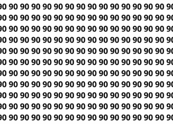 Encontre o número 09 entre vários números 90 em apenas 10 segundos neste desafio