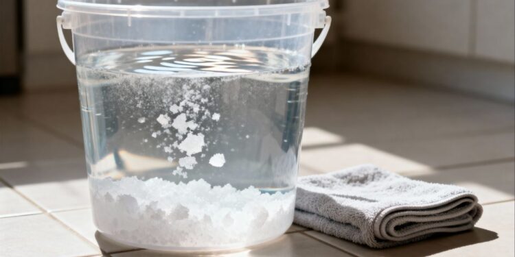 Adicionar sal grosso ao balde de limpeza: para que serve esse hábito
