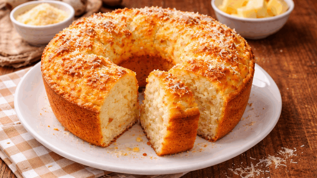 Aprenda a fazer bolo pão de queijo fácil, que cresce no forno, não sola e mantém miolo macio