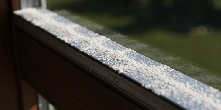 Colocar bicarbonato nos trilhos da janela resolve um problema comum em casa