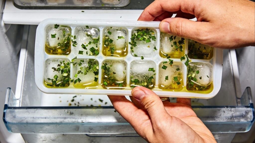 Como congelar temperos verdes e manter o sabor original