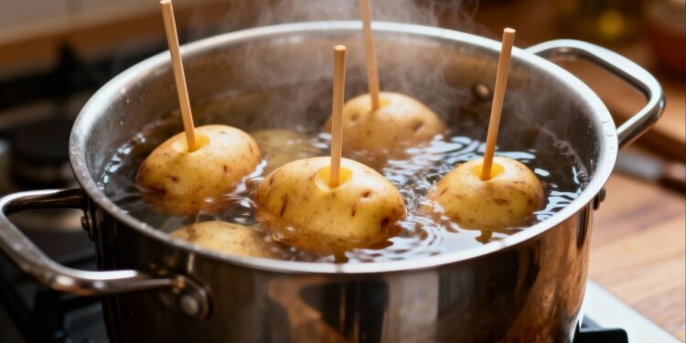 Como cozinhar batatas na metade do tempo: um truque simples que poucos conhecem
