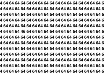 Número 46 camuflado entre 64: consegue encontrar antes dos amigos?