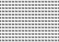 Consegue achar o número 65 escondido entre tantos 56 em apenas 5 segundos?