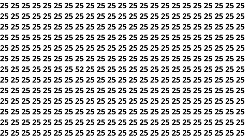 encontre o número 52 e