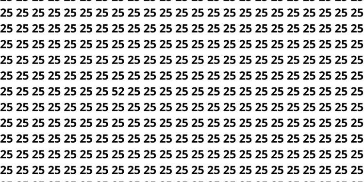 encontre o número 52 e