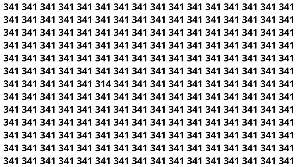 encontre o numero 314