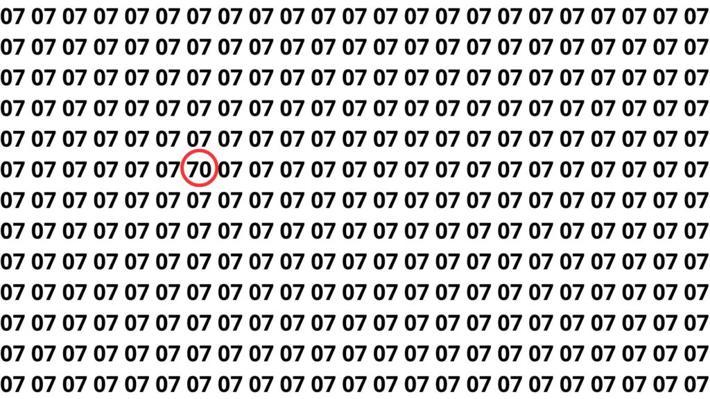 encontre o número 70