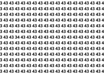 encontre o número 34