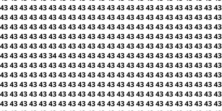 encontre o número 34