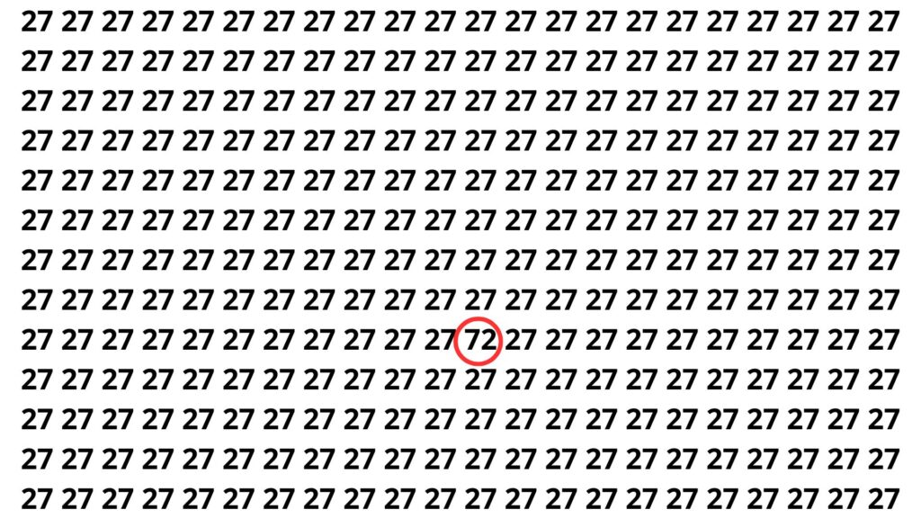 encontre o número 72