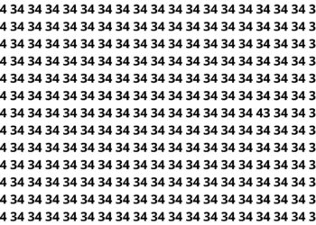 Encontre o número 34