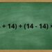 Qual é o resultado de (14 + 14) + (14 – 14) x 14? O desafio que confunde até adultos