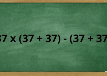 Quanto é 37 x (37 + 37) – (37 + 37)? O problema de matemática que muita gente erra