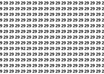 Quem tem foco de verdade acha o 92 escondido entre tantos 29 em 5 segundos