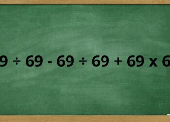 Quanto é 69 ÷ 69 – 69 ÷ 69 + 69 x 69 e por que tanta gente erra essa conta simples