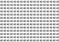 Só quem tem atenção afiada encontra o número 24 escondido entre vários 42