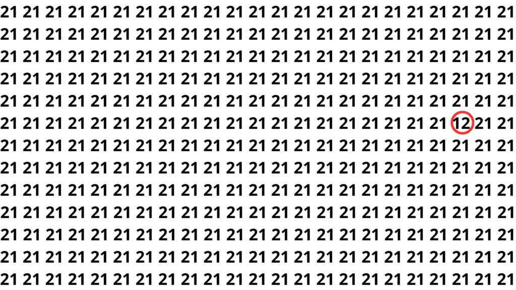 encontre o número 12