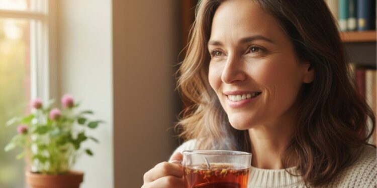 Chás que toda mulher acima de 40 anos ou na menopausa deve beber no dia a dia para aliviar ondas de calor e alterações de humor, mas que poucas pessoas conhecem