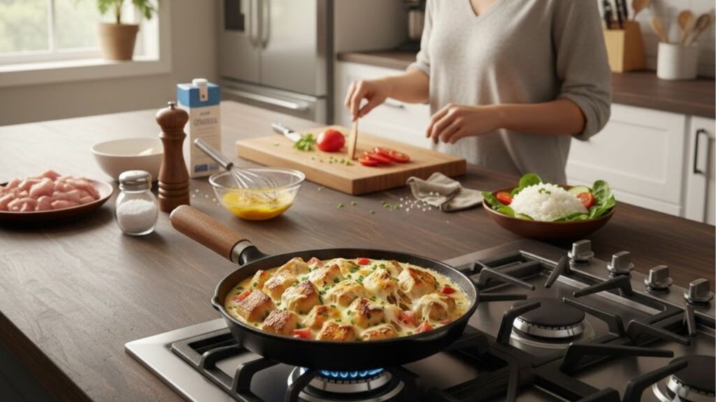 Você vai precisar de apenas um peito de frango para fazer esta receita rápida, deliciosa e nutritiva para o almoço em família