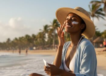 Rotina de cuidados com a pele para dias de praia, garantindo a proteção e a hidratação da pele mesmo em contato com o sol e a água do mar