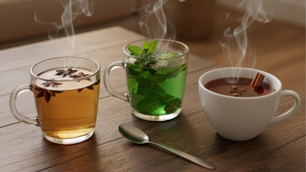 3 chás milagrosos para aliviar gases e estufamento, melhorando o sistema digestivo em instantes e de forma natural