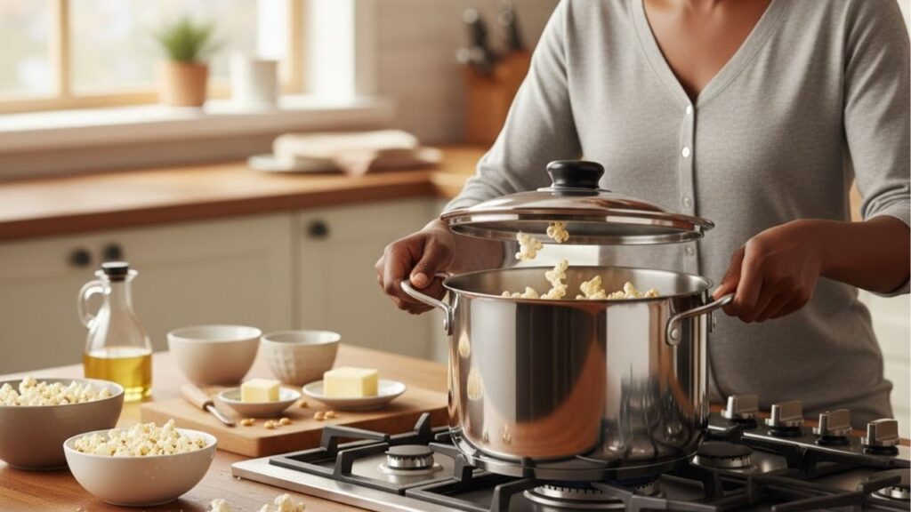 Descobrimos o segredo dos chefs para fazer pipoca perfeita em casa, muito crocante, saborosa e sem queimar o milho no fundo da panela