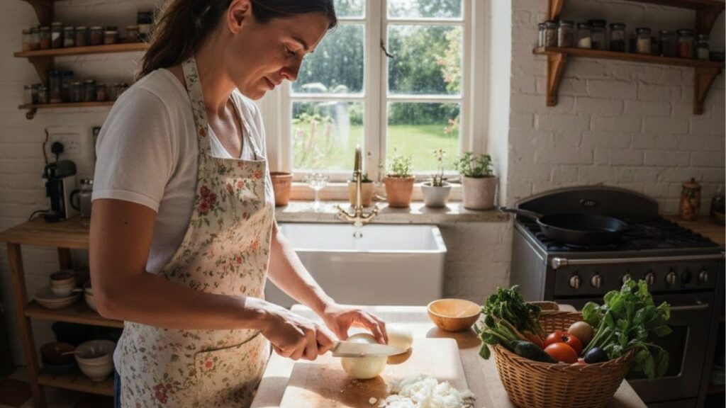 Saiba como cortar cebola do jeito certo usando apenas a faca e sem provocar irritação nos olhos, de acordo com chef de cozinha