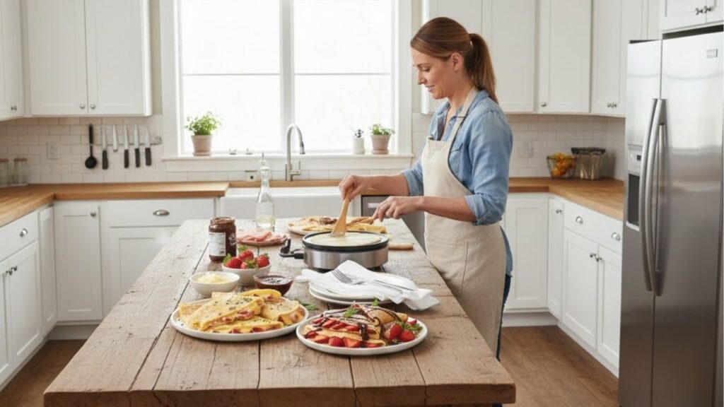 Testamos a receita de crepe mais macia e deliciosa já provada, é fácil de fazer, precisa de poucos ingredientes e combina com diversos recheios