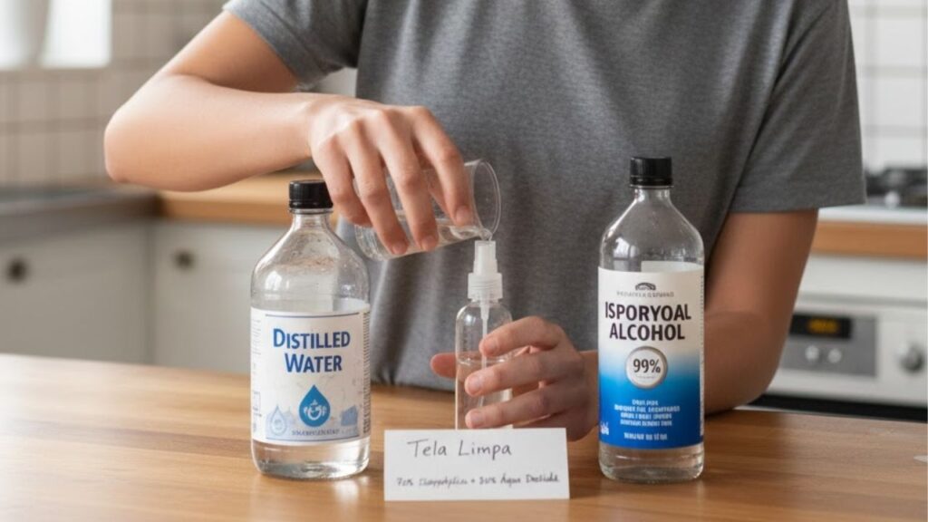 Misturinha milagrosa para limpar a tela da TV, notebook e celular garantindo uma higienização eficiente sem danificar os aparelhos
