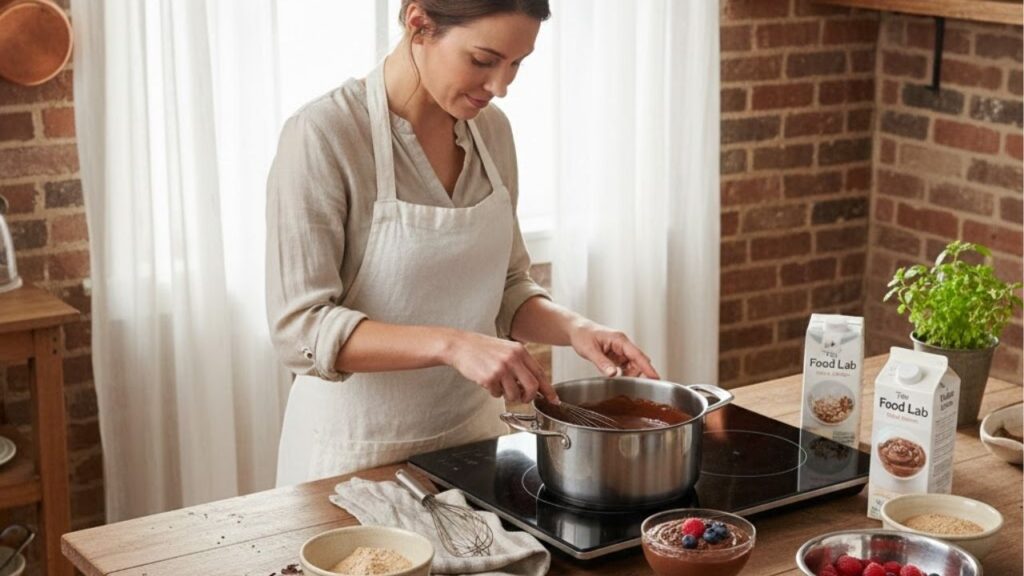 Nem bolo, tem pavê, com apenas 4 ingredientes e poucos minutos você fará este creme de chocolate delicioso que agradará toda a família