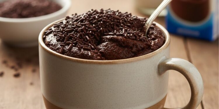 Está com vontade de doce? Faça este brigadeirão de caneca em menos de 3 minutos e surpreenda-se com o sabor intenso e delicioso de chocolate