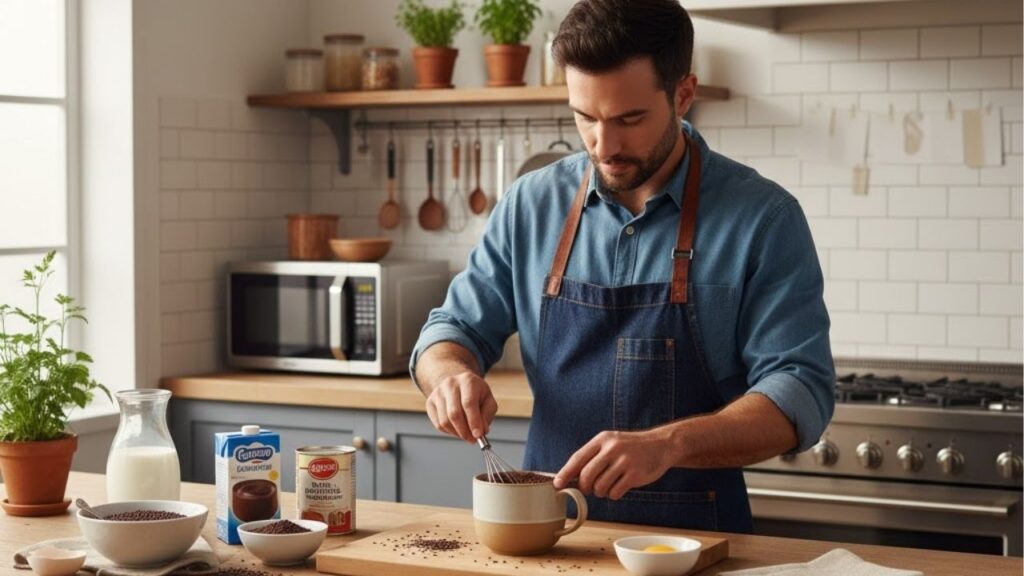 Está com vontade de doce? Faça este brigadeirão de caneca em menos de 3 minutos e surpreenda-se com o sabor intenso e delicioso de chocolate