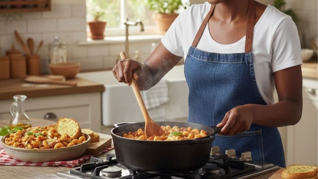 Misture macarrão, calabresa e creme de leite, e tenha a melhor e mais rápida receita para o jantar com a família