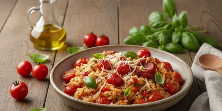 Nem cenoura, nem uvas-passas, aprenda a fazer este arroz diferente usando tomate-cereja, uma variação deliciosa que fica pronta em poucos minutos