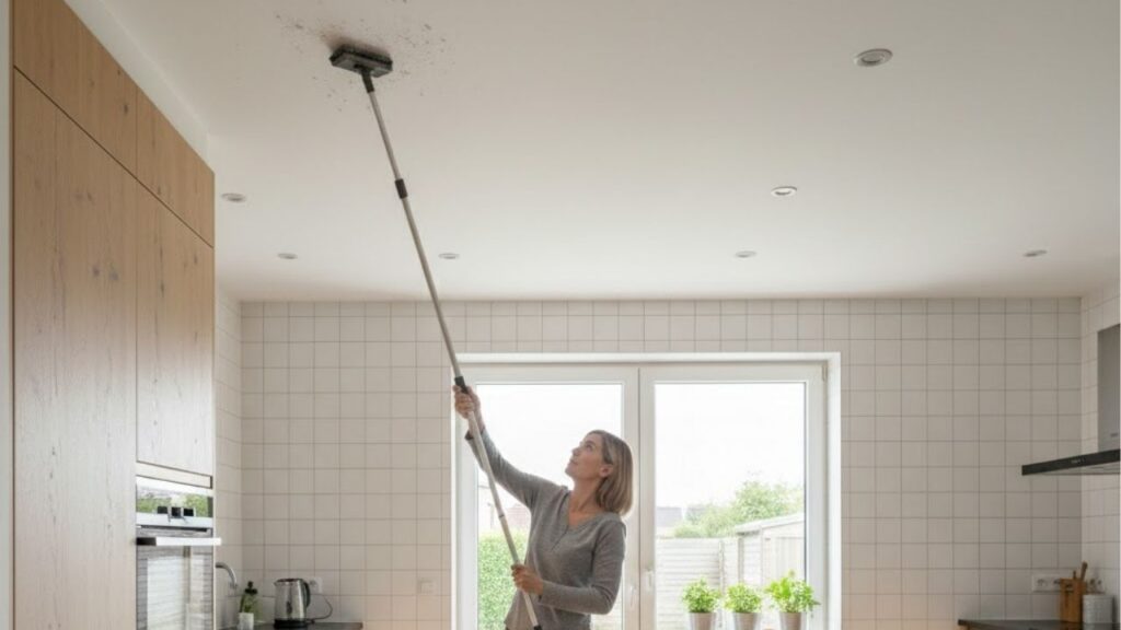 Nem escada, nem cadeira, saiba como limpar tetos altos de forma prática usando técnicas e equipamentos que facilitarão o processo