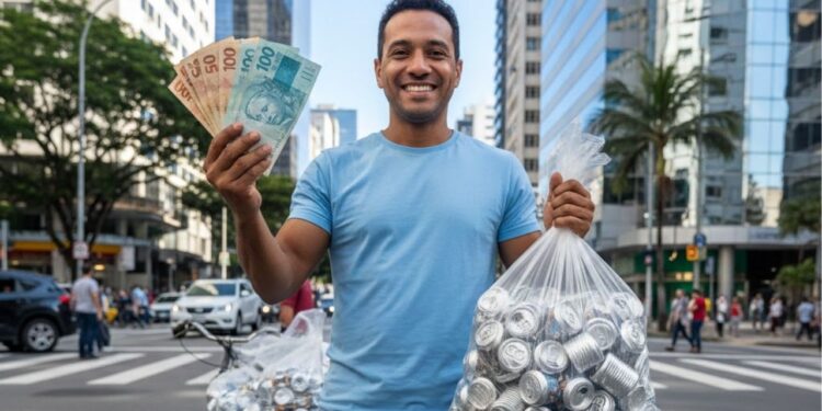 Coleta de latinhas de alumínio se torna uma alternativa para o desemprego rendendo até um salário mínimo, saiba como funciona e quantas são necessárias para receber mais de R$ 1.600