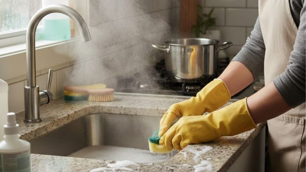 Nem detergente, nem bicarbonato, você precisará apenas de água quente para limpar a sua casa com mais eficiência, removendo gordura, manchas e resíduos