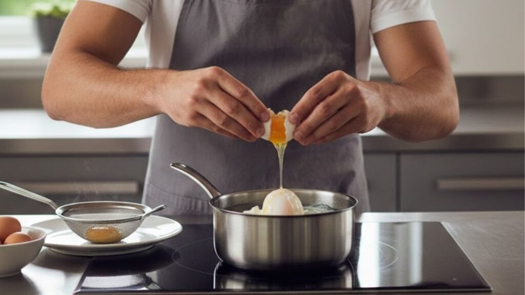Aprenda a fazer o verdadeiro ovo poché em casa com apenas 4 minutos, uma técnica simples sem gordura que torna a sua textura única 
