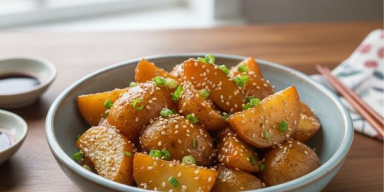 Está com batatas sobrando em casa? Prepare esta receita de batatas coreanas e surpreenda-se com o sabor, é fácil de fazer e dura até uma semana na geladeira