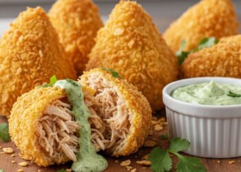 Coxinha de frango sem massa e sem óleo, uma versão mais prática e saudável para você encaixar na sua dieta todos os dias