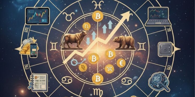 Bolsa de valores, investimentos e Bitcoin no zodíaco, saiba como os astros auxiliam positivamente os signos em investimentos digitais