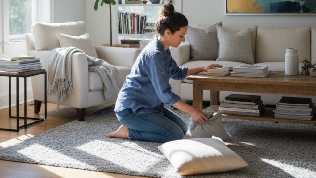 Aprenda a ter uma rotina doméstica inteligente mantendo a casa limpa e organizada em poucos minutos, sem precisar de faxina pesada