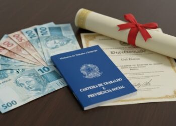 Profissionais graduados passam por desvalorização salarial no Brasil, onde 11% recebem até um salário mínimo no valor de R$ 1.621