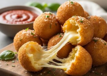 Como preparar bolinhas de queijo com apenas 3 ingredientes, uma receita prática que fica crocante por fora e esticando por dentro