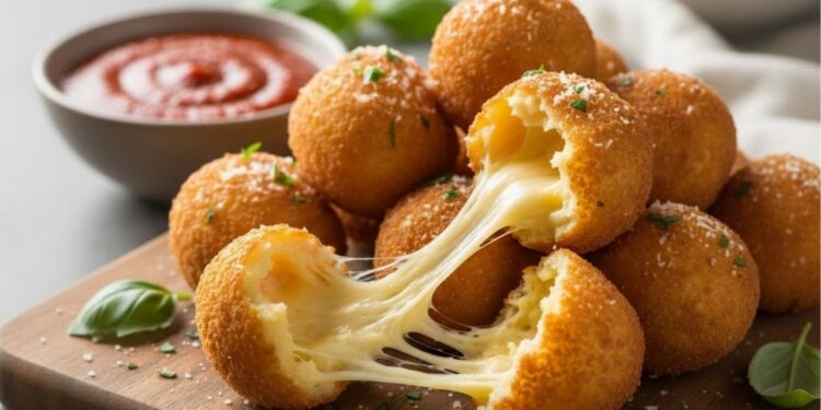 Como preparar bolinhas de queijo com apenas 3 ingredientes, uma receita prática que fica crocante por fora e esticando por dentro