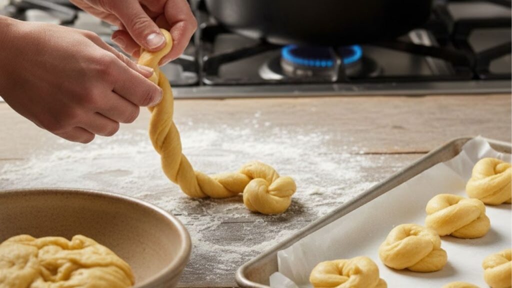 Nem pão, nem torta, este bolinho de nó é a clássica receita de vó que você precisa fazer para o seu café da manhã, é prático e delicioso